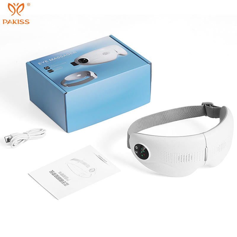 PAKISS Foldable Smart Eye Massager — Bluetooth Music, Heat & Vibration