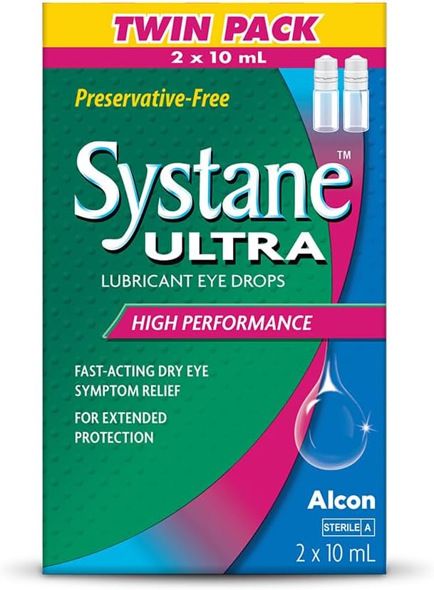 SYSTANE® ULTRA Preservative-Free Lubricant Eye Drops (10 mL) (double) Systane Ultra Preservative-Free Lubricant Eye Drops Twin Pack 2 x 10 mL packshot