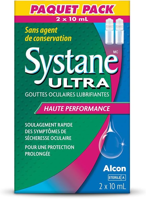 Systane Ultra Preservative-Free Paquet Pack 2 x 10 mL French packaging