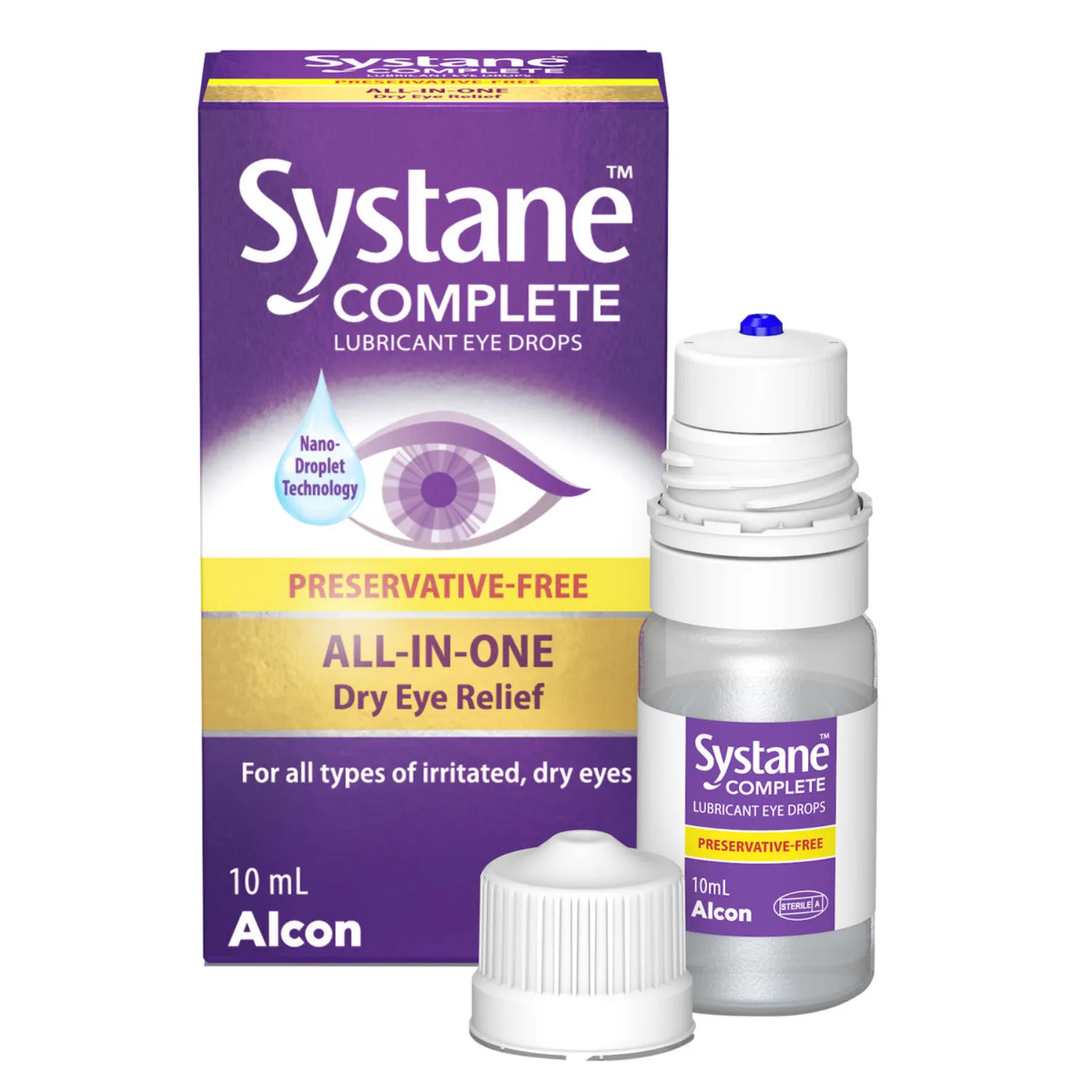 SYSTANE Complete MDPF box and multi-dose bottle