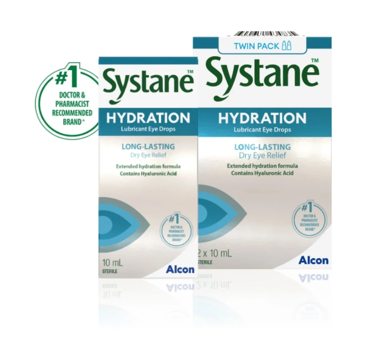 SYSTANE Hydration Preservative-Free Eye Drops 2 x 10 mL Canada packshot