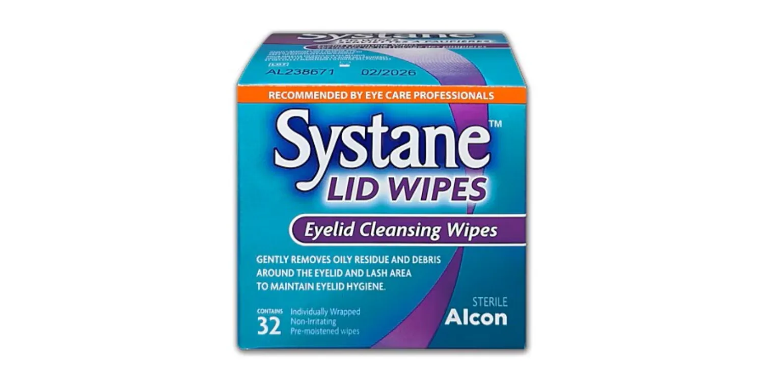 SYSTANE Lid Wipes 32 pack carton